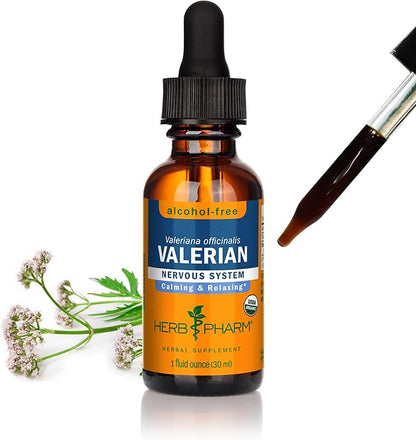 Herb Pharm Valerian Alcohol-Free Extract Organic Glycerite for Sleep