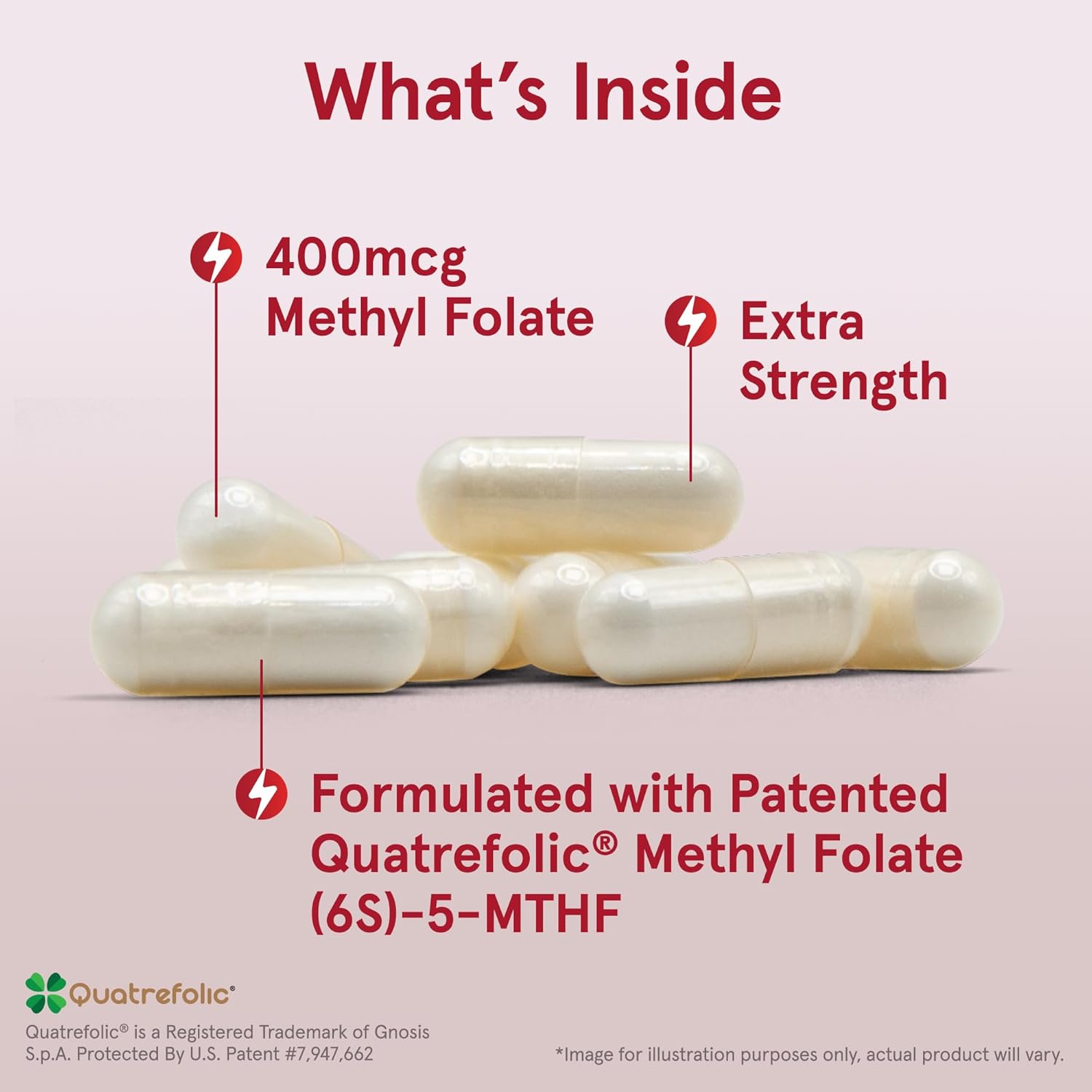 Jarrow Formulas Extra Strength Methyl Folate 400 mcg 60 Veggie Capsules