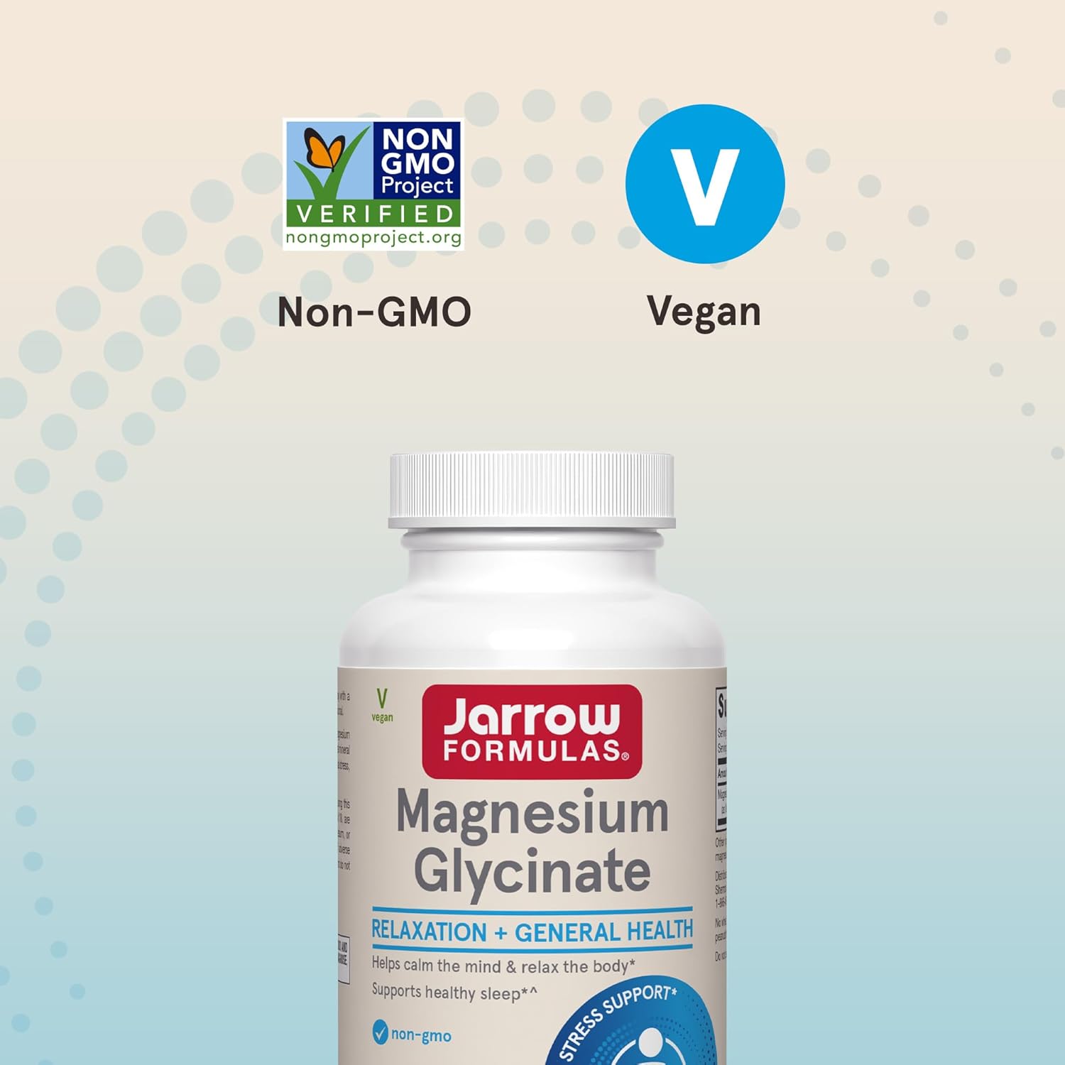 Jarrow Formulas Magnesium Glycinate Veggie Capsules 360 mg 90 Ct