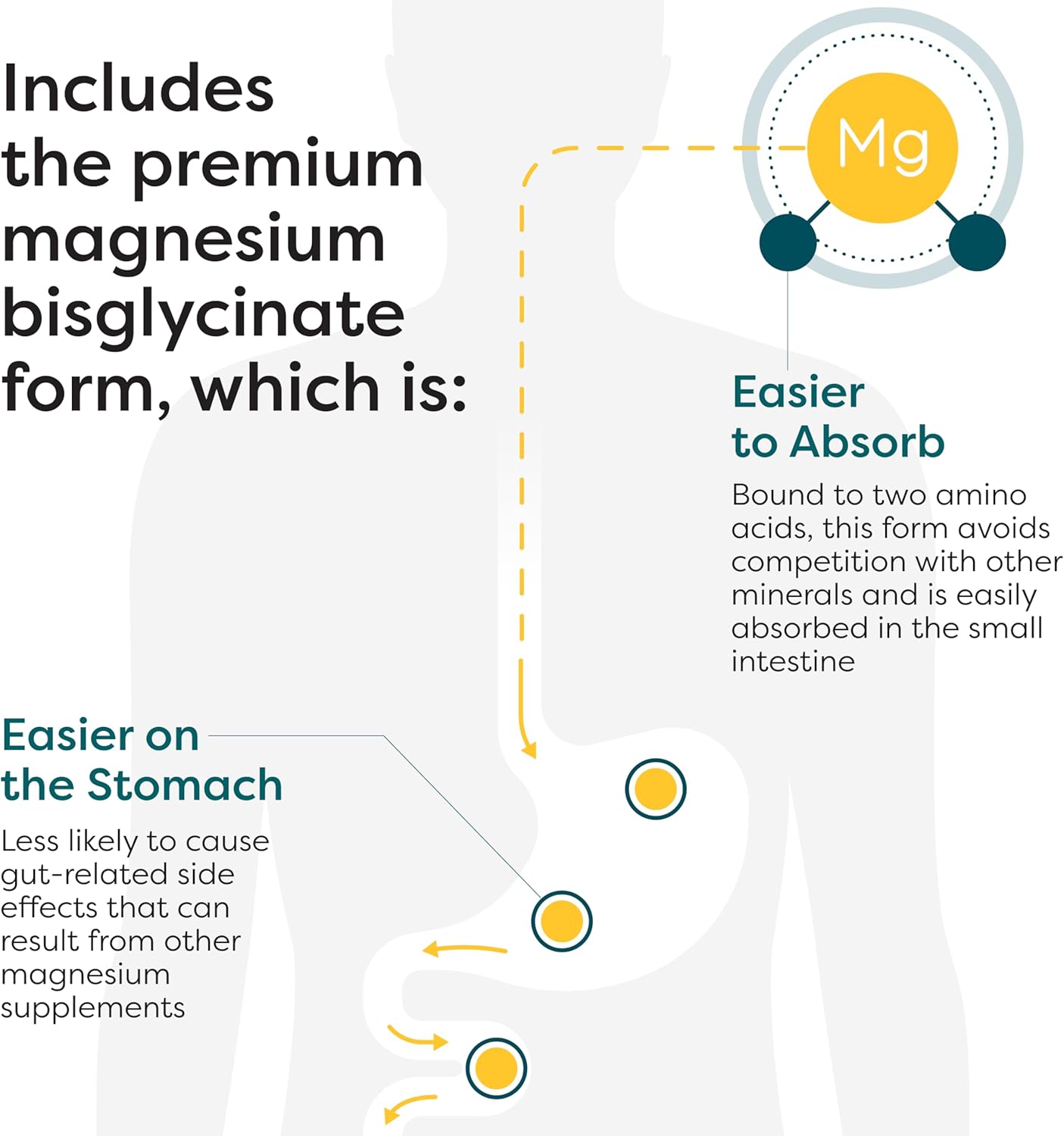 Klaire Labs Magnesium Glycinate Complex Chelated Supplement 100 Capsules