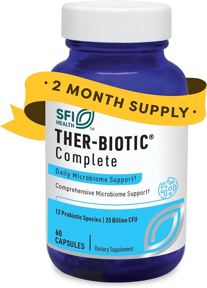 Klaire Labs SFI Health Ther-Biotic Complete Probiotic Capsules 60 Count