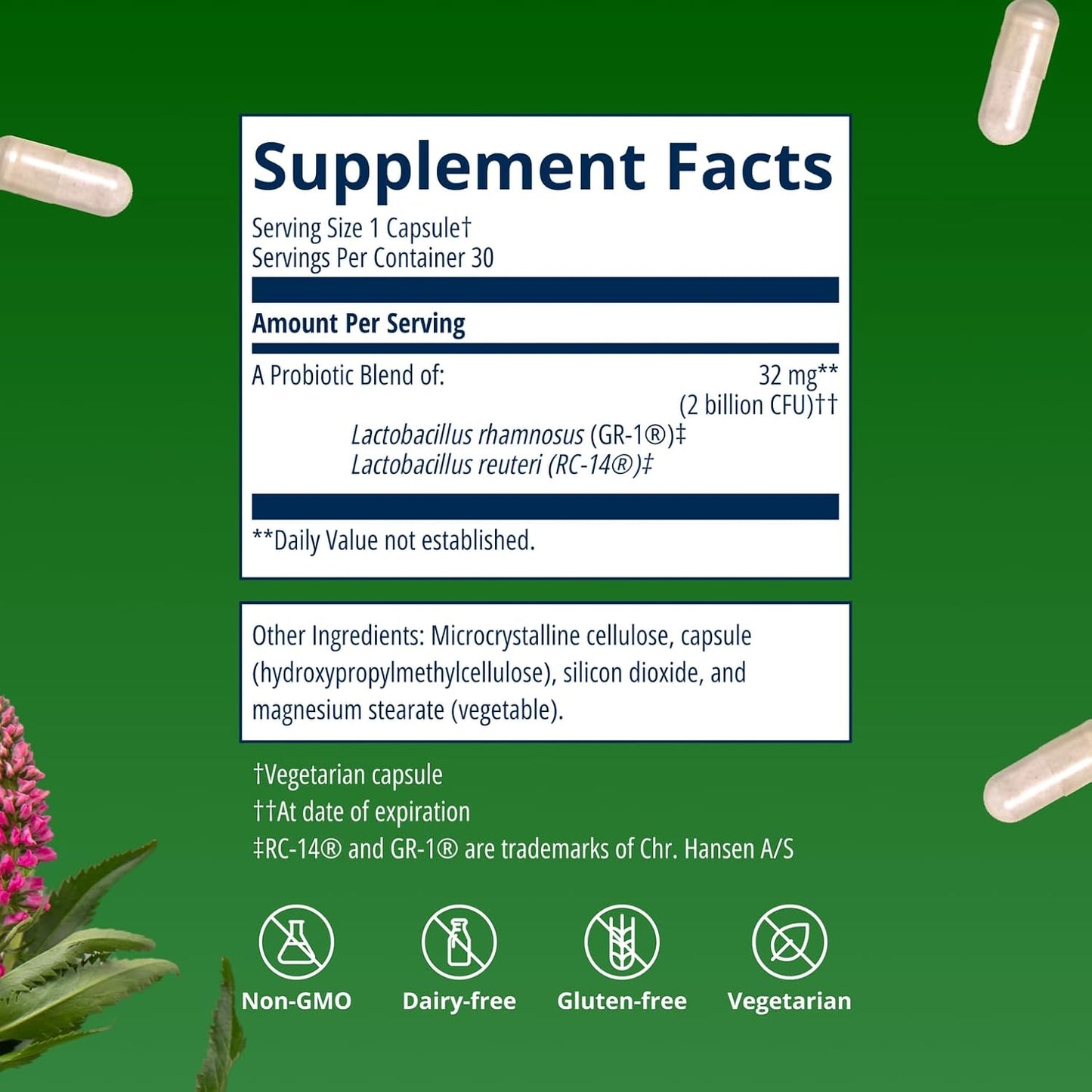 Metagenics UltraFlora Women's Probiotic 30 Capsules Shelf-Stable