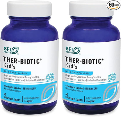 SFI Health Ther-Biotic Kids Chewable Probiotic 25 Billion CFU 60 Count