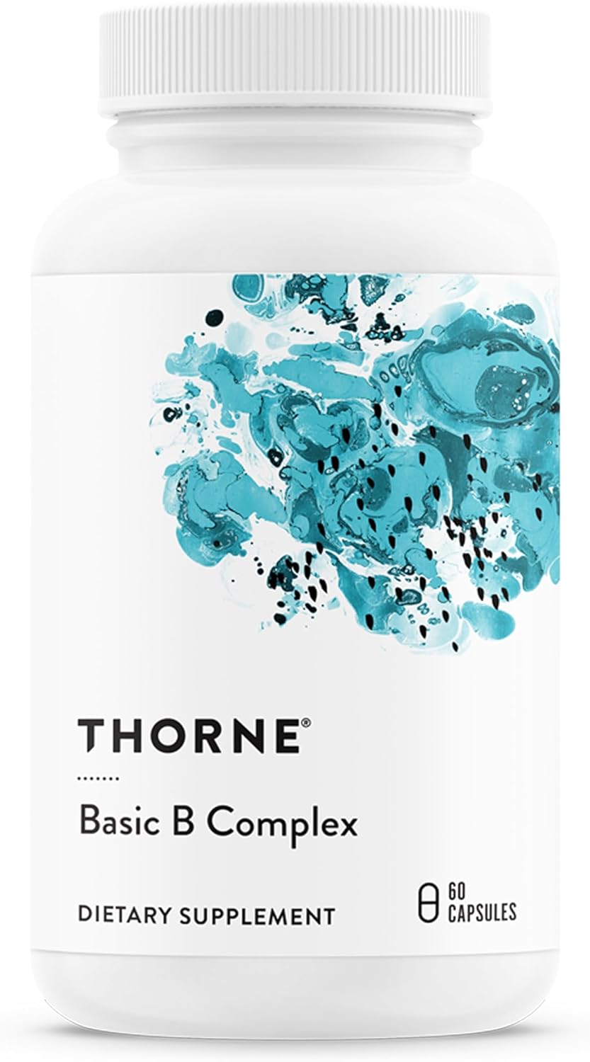 Thorne Basic B-Complex Vitamin Supplement with Choline 60 Capsules