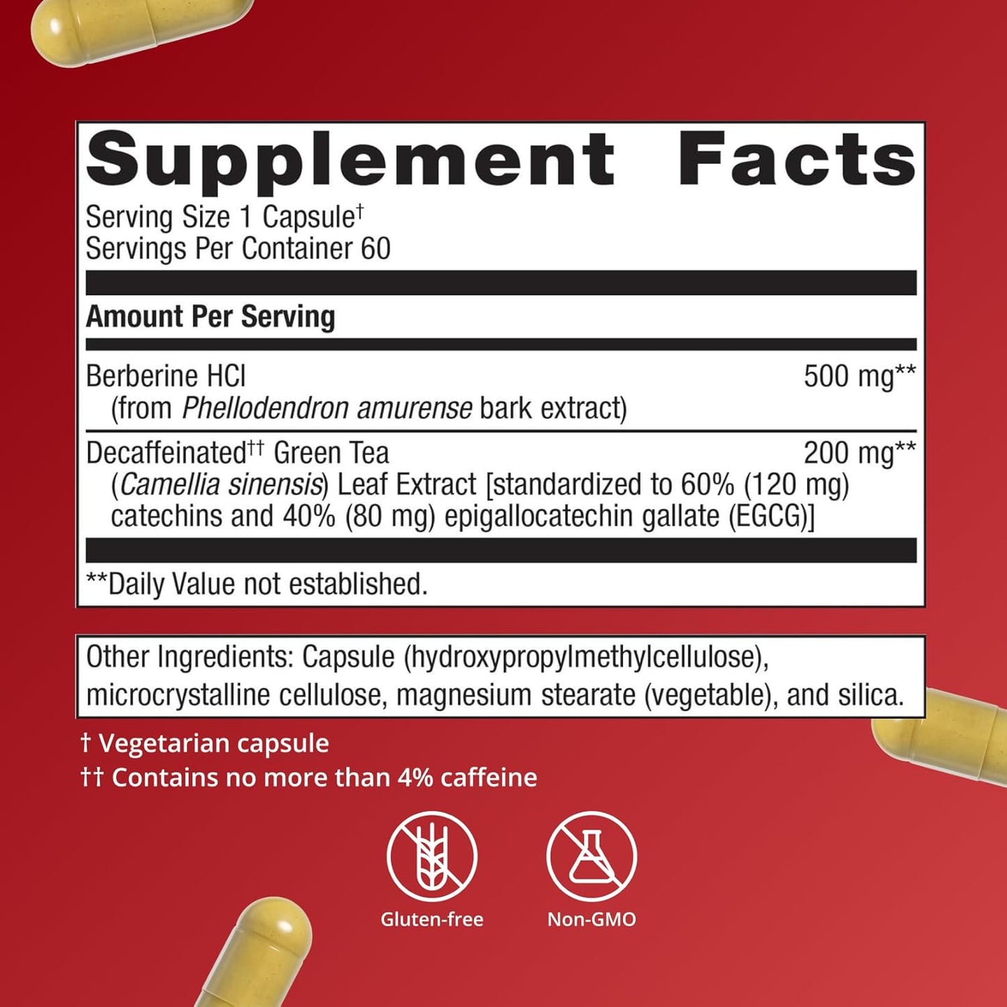 Metagenics Berberine GT 500 mg Capsules 60 Count