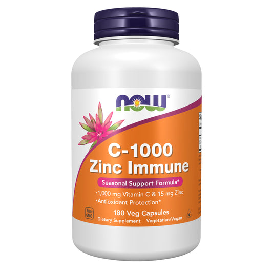 NOW Foods s, C-1000 & Zinc Immune, Seasonal Support Formula