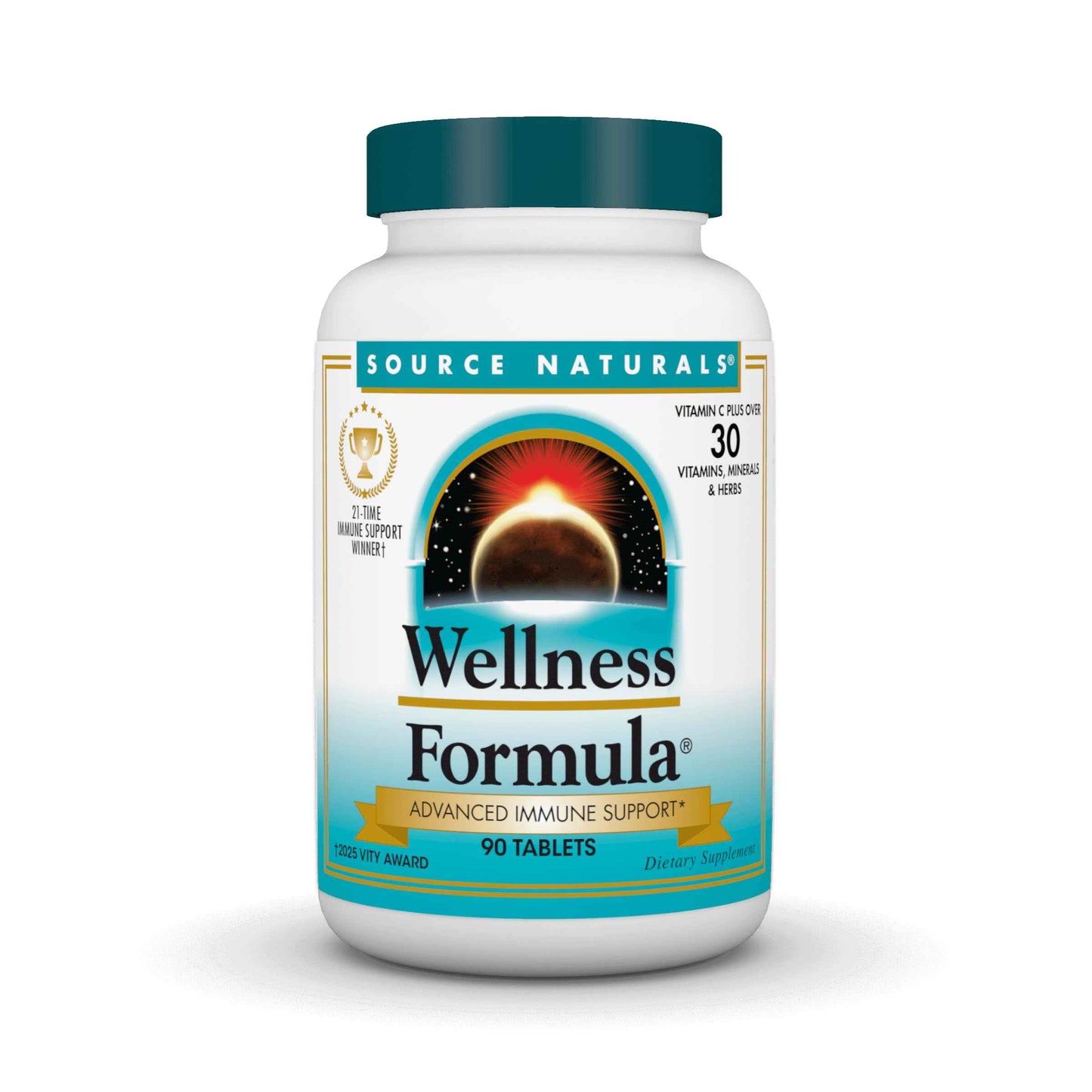Source Naturals Wellness Formula Bio-Aligned Vitamins & Herbal Defense - 90 Tablets