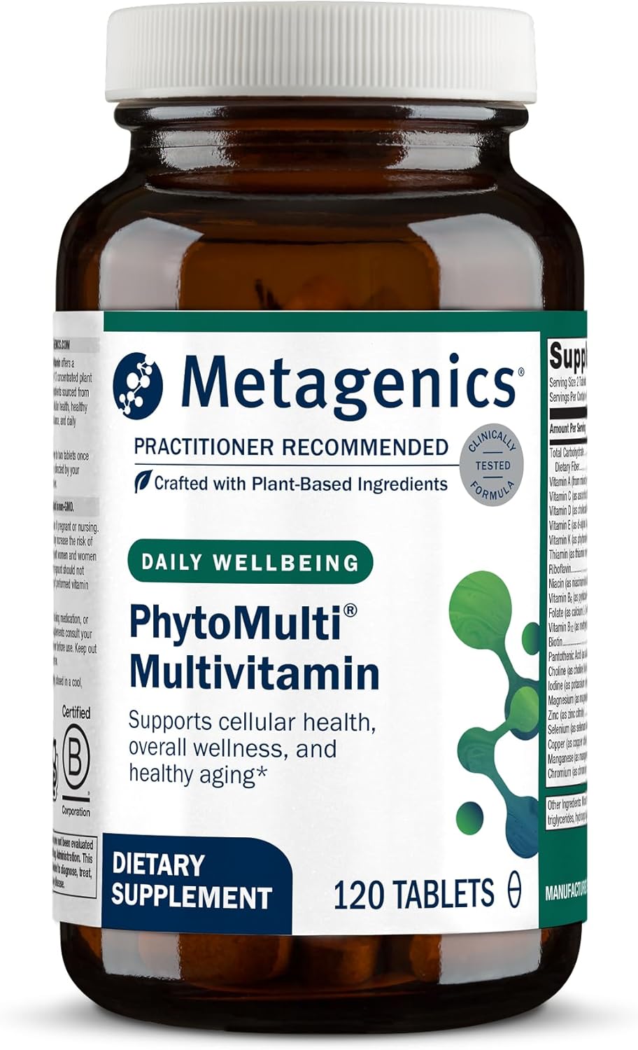 Metagenics PhytoMulti Multivitamin Without Iron 120 Tablets