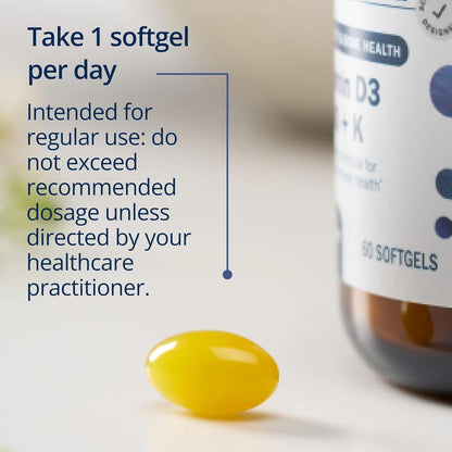 Metagenics Vitamin D3 and K2 10,000 IU MK-7 Softgels