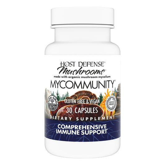 Host Defense MyCommunity Capsules - 17 Species Blend Mushroom for Immune