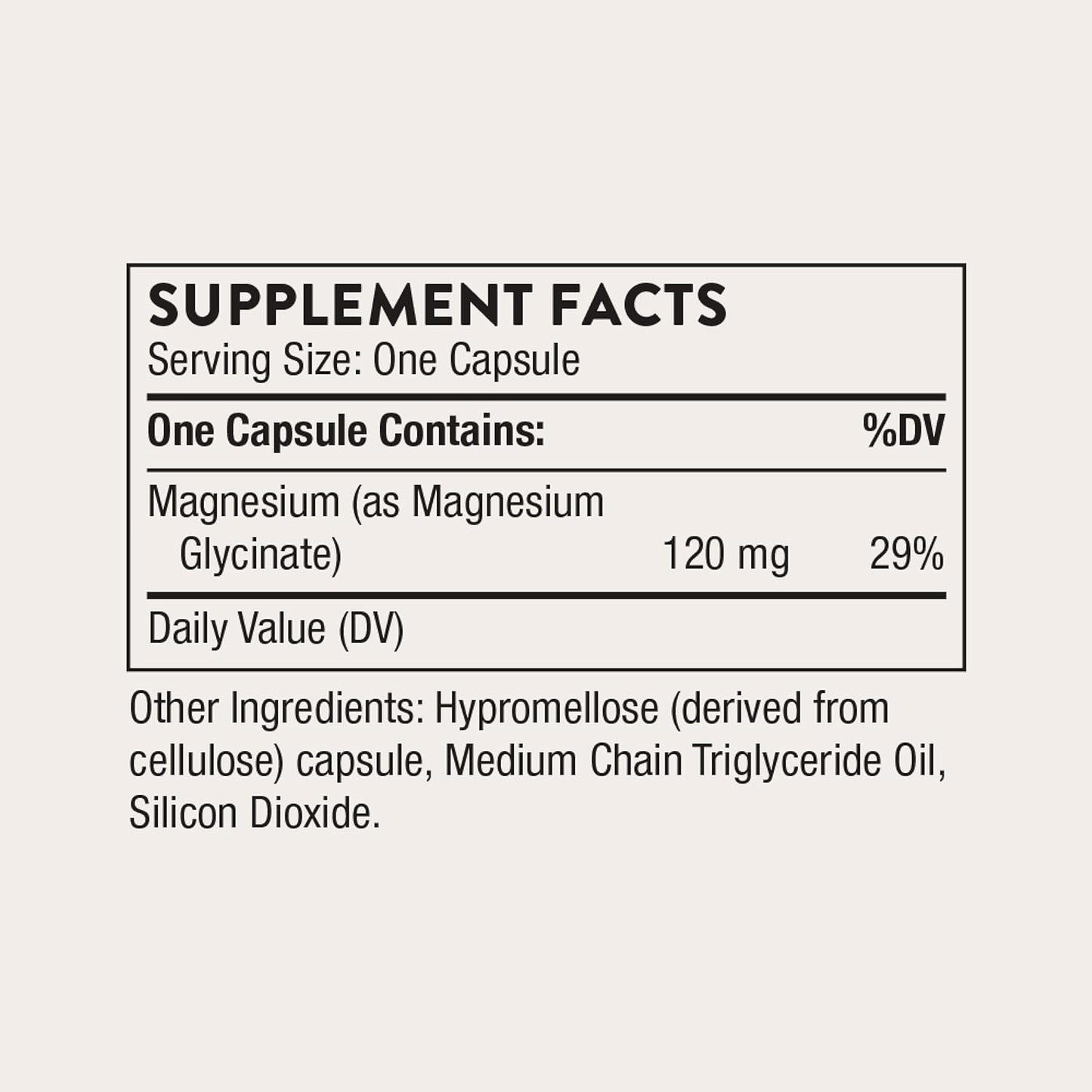 THORNE Magnesium Glycinate Capsules Chelated 90 Servings