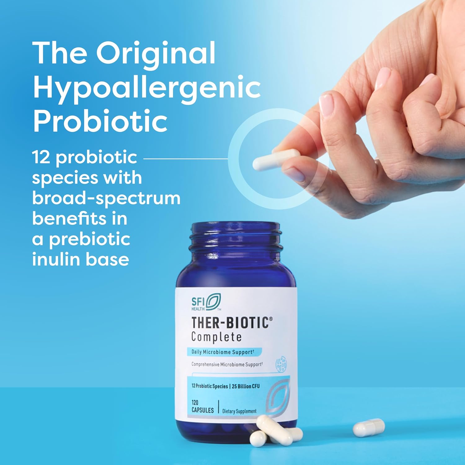 Klaire Labs SFI Health Ther-Biotic Complete Probiotic Capsules 60 Count