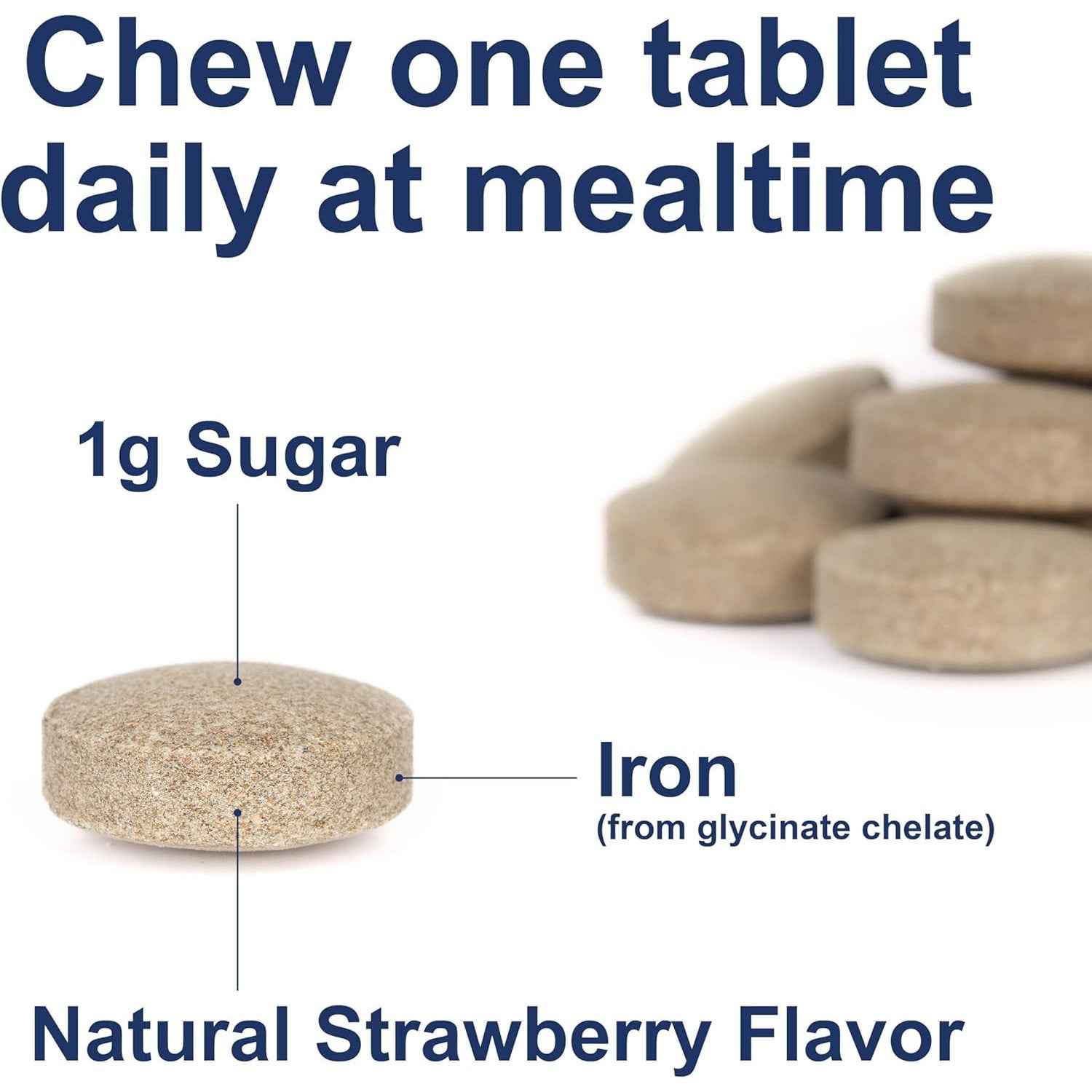 Carlson Kid's Chewable Iron 15 mg Strawberry 60 Tablets