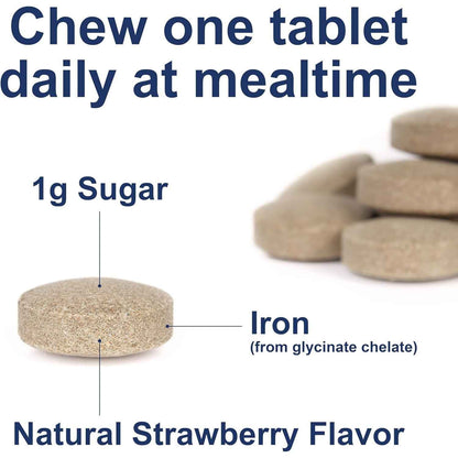 Carlson Kid's Chewable Iron 15 mg Strawberry 60 Tablets