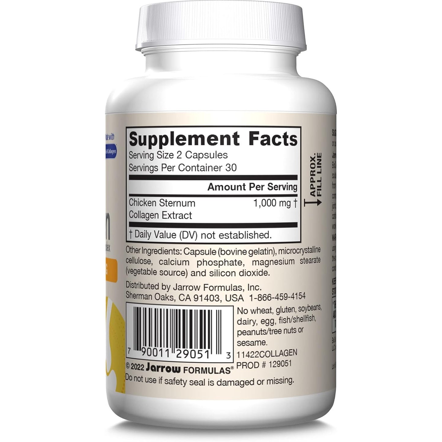 Jarrow Formulas Type II Collagen Complex 1000 mg 60 Capsules