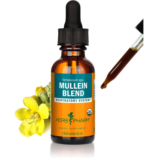 Herb Pharm Mullein Blend Herbal Supplement Certified Organic 1 fl oz