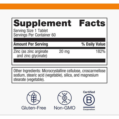 Metagenics Zinc A.G. 60 Tablets
