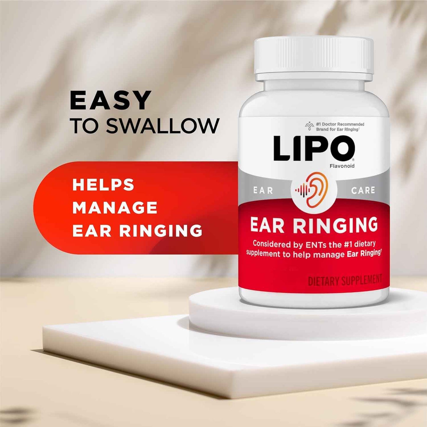 LIPO Ear Ringing Support Supplement Lemon Bioflavonoid Complex