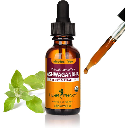 Herb Pharm Organic Ashwagandha Liquid Extract Alcohol-Free Adaptogen