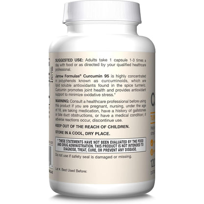 Jarrow Formulas Curcumin 95 Turmeric Extract Supplement 500mg