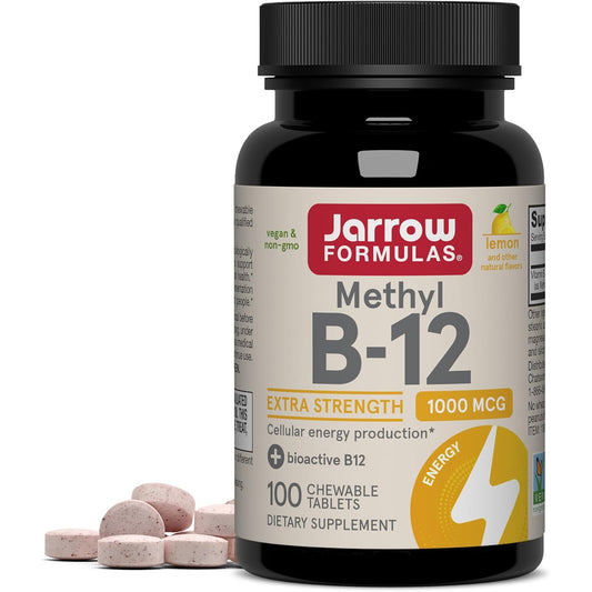 Jarrow Formulas Methyl B-12 1000mcg Chewable Tablets Lemon 100ct