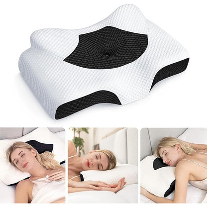 Osteo Cervical Pillow for Neck Pain Relief Memory Foam with Cooling Case