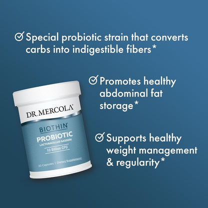 Dr. Mercola Biothin Probiotic Lactobacillus Gasseri BNR17 Capsules