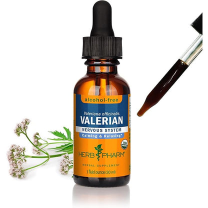 Herb Pharm Valerian Alcohol-Free Extract Organic Glycerite for Sleep