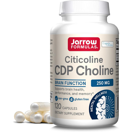 Jarrow Formulas Citicoline CDP 250mg Brain Health Supplement 120 Capsules