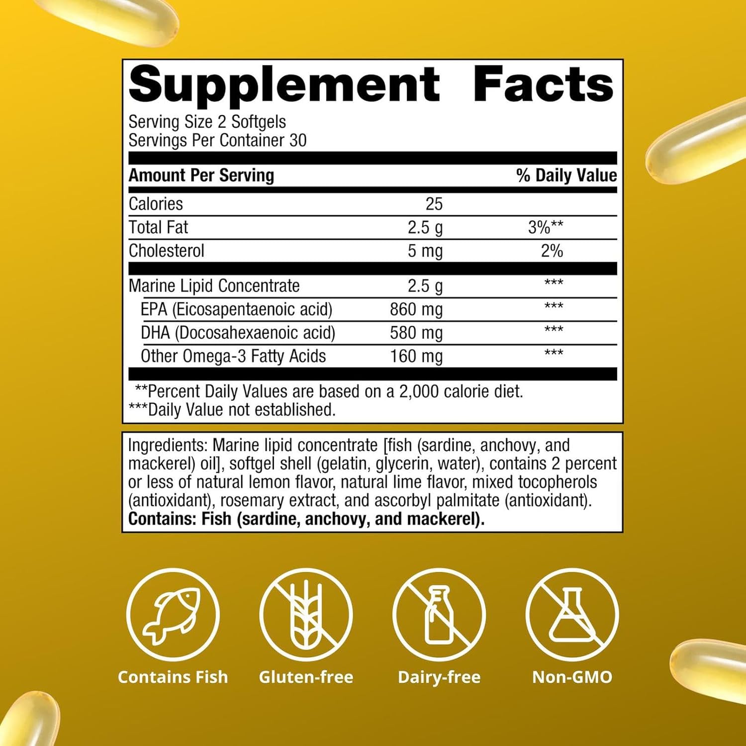 Metagenics OmegaGenics EPA-DHA 720 mg Fish Oil Softgels 60 Count