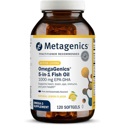 Metagenics OmegaGenics Omega-3 Fish Oil 1000mg EPA DHA 120 Softgels
