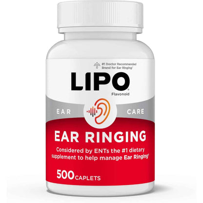 LIPO Ear Ringing Support Supplement Lemon Bioflavonoid Complex 500 Caplets