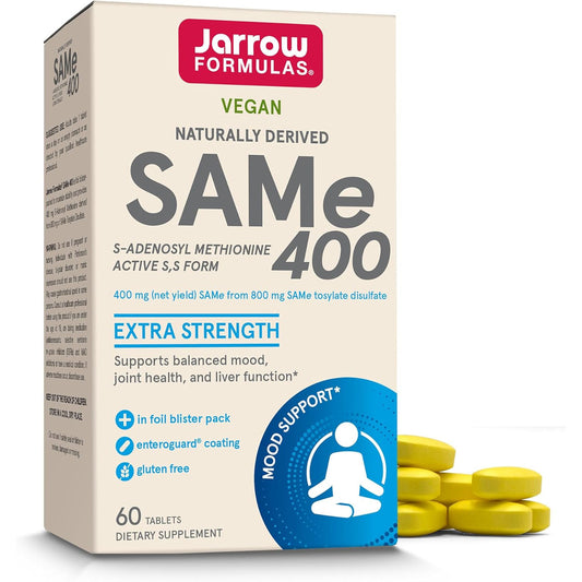 Jarrow Formulas SAMe 400 mg Supplement Tablets 60 Count