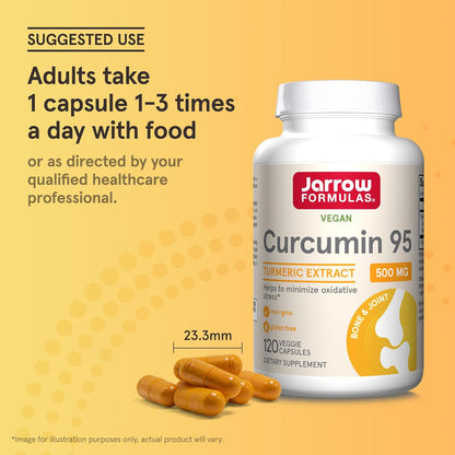 Jarrow Formulas Curcumin 95 Turmeric Extract Supplement 500mg