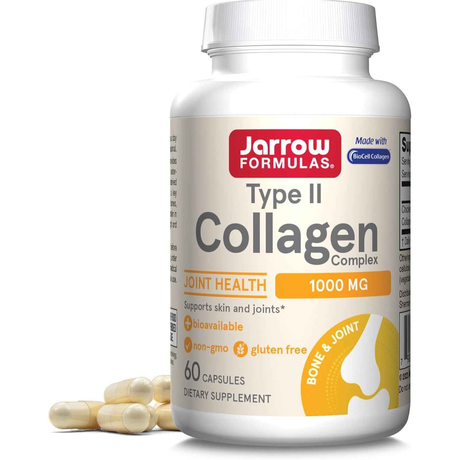 Jarrow Formulas Type II Collagen Complex 1000 mg 60 Capsules