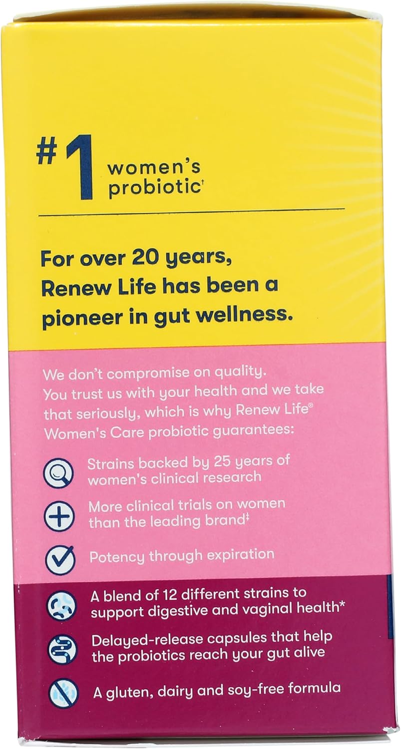 Renew Life Women's Probiotic Capsules 25 Billion CFU 60 Count