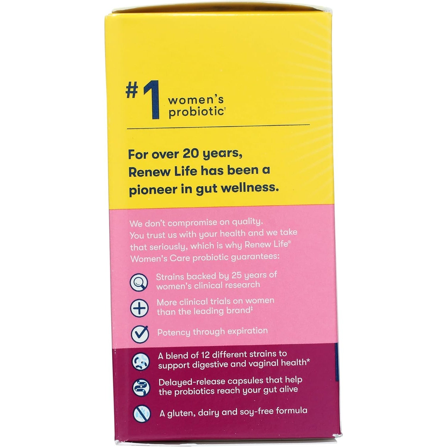Renew Life Women's Probiotic Capsules 25 Billion CFU 60 Count