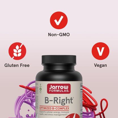 Jarrow Formulas B-Right Vitamin B Complex Formula 100 Veggie Caps