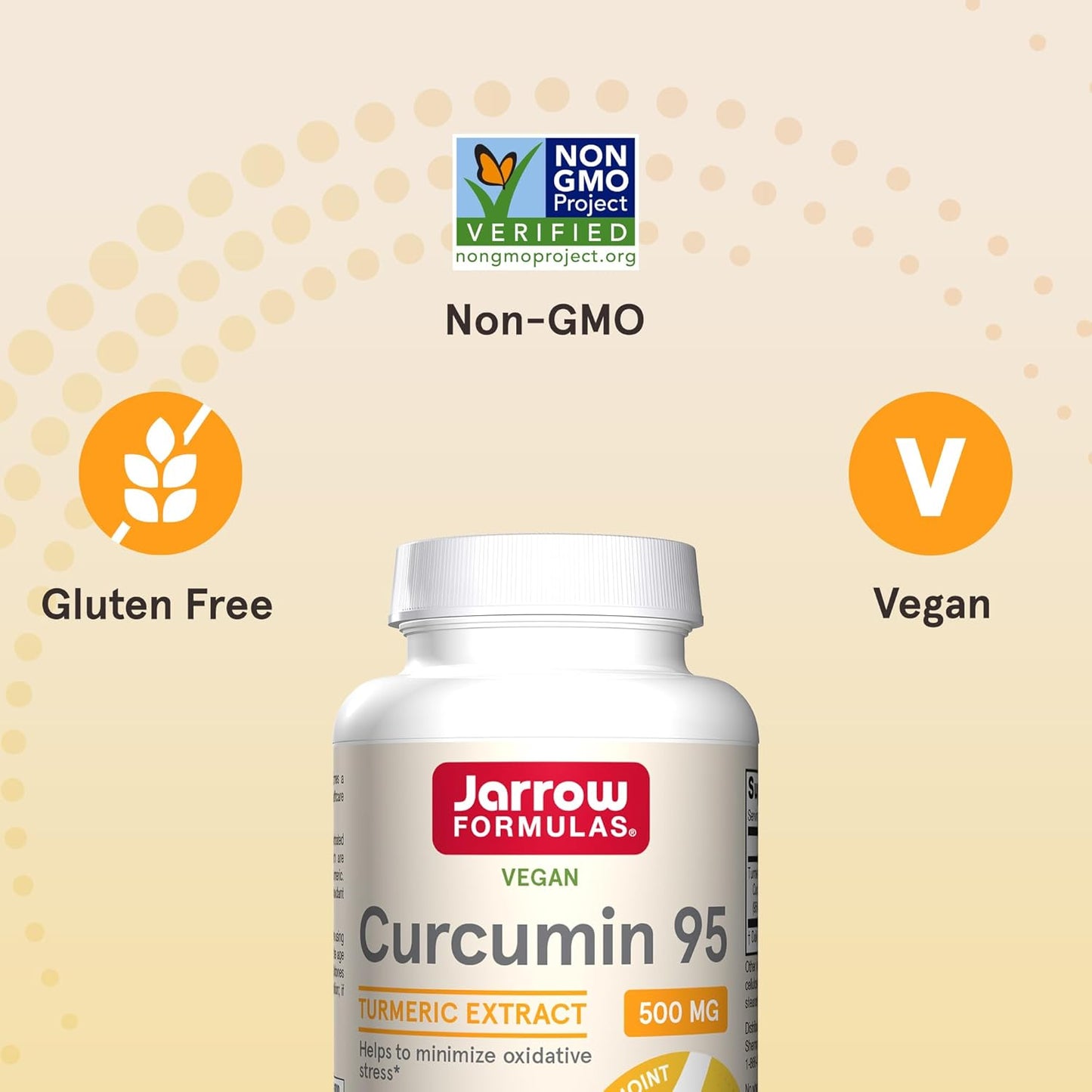 Jarrow Formulas Curcumin 95 Turmeric Extract Supplement 500mg
