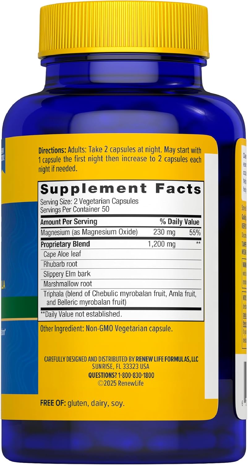 Renew Life Cleanse More Detox Herbal Supplement Capsules 100 Count