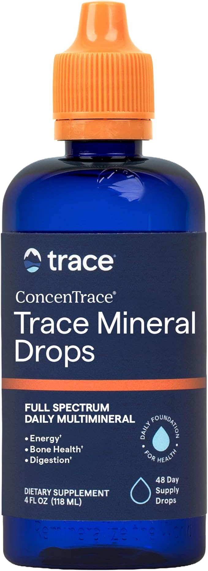 Trace Minerals ConcenTrace Trace Mineral Drops 70+ Ionic Minerals 4 fl oz