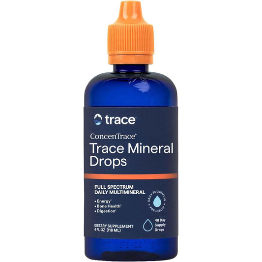 Trace Minerals ConcenTrace Trace Mineral Drops 70+ Ionic Minerals 4 fl oz