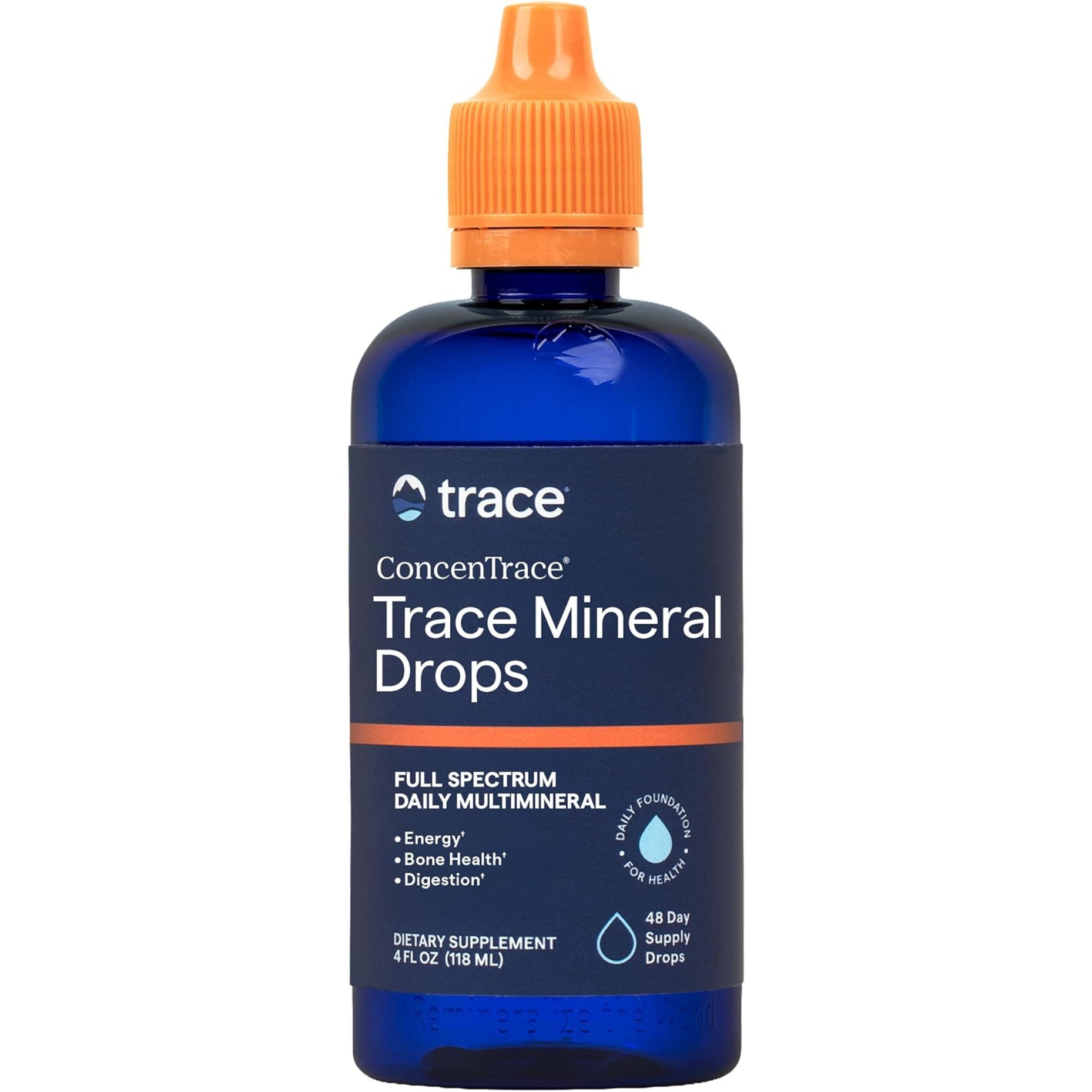 Trace Minerals ConcenTrace Trace Mineral Drops 70+ Ionic Minerals 4 fl oz
