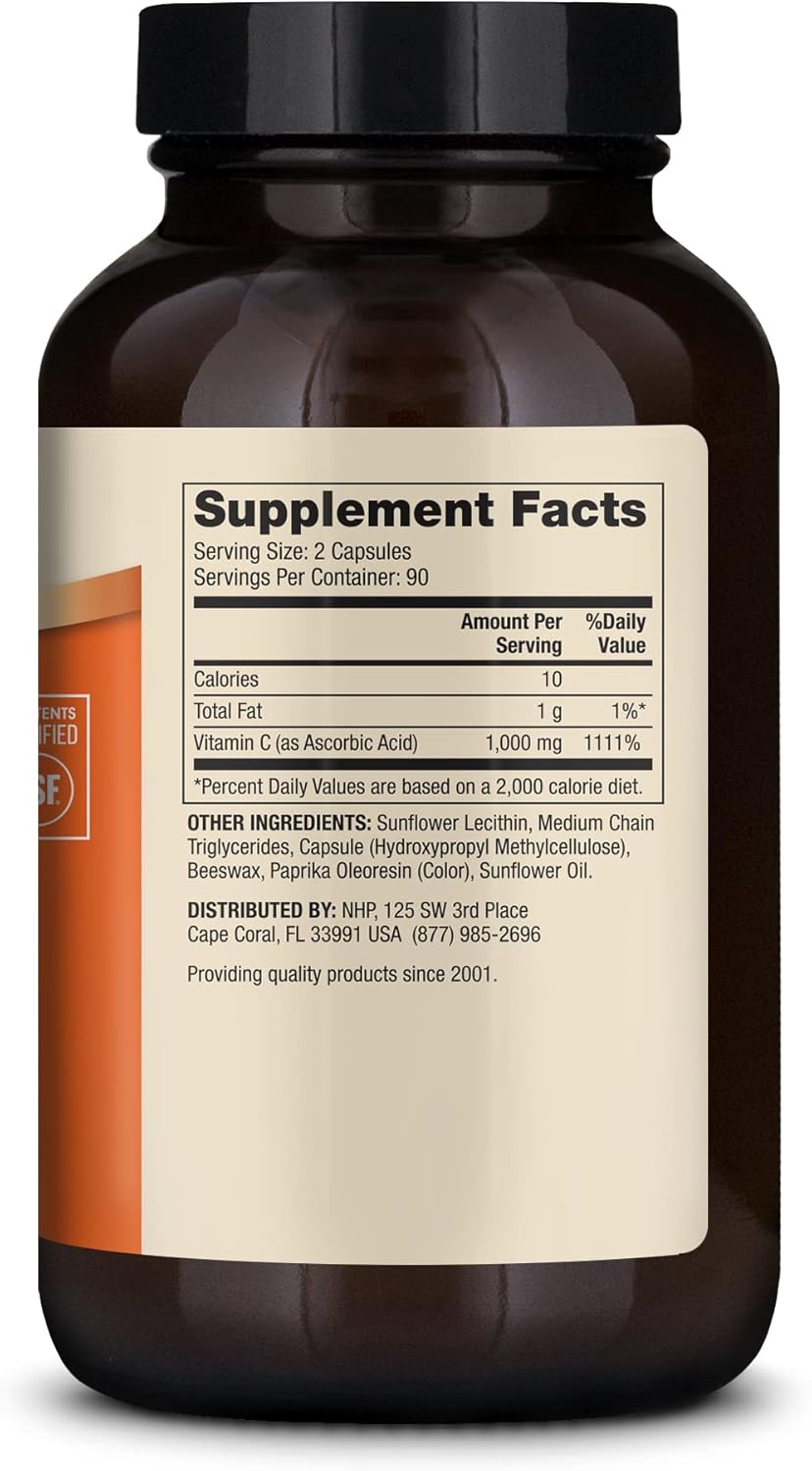 Dr. Mercola Liposomal Vitamin C 1,000 mg Bioavailable 180 Capsules