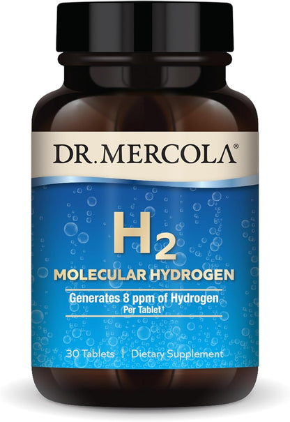 Dr. Mercola H2 Molecular Hydrogen Supplement Tablets 30 Count