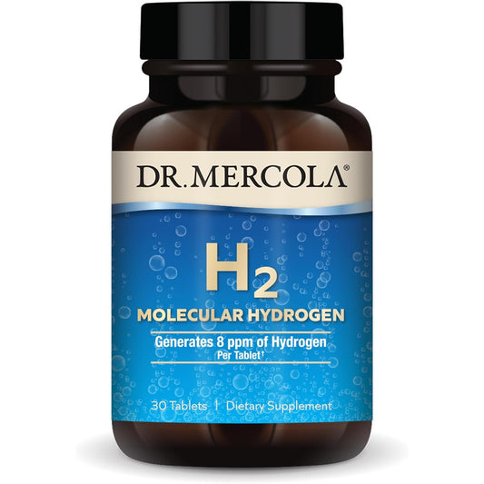 Dr. Mercola H2 Molecular Hydrogen Supplement Tablets 30 Count