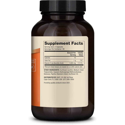Dr. Mercola Liposomal Vitamin C 1,000 mg Bioavailable 180 Capsules