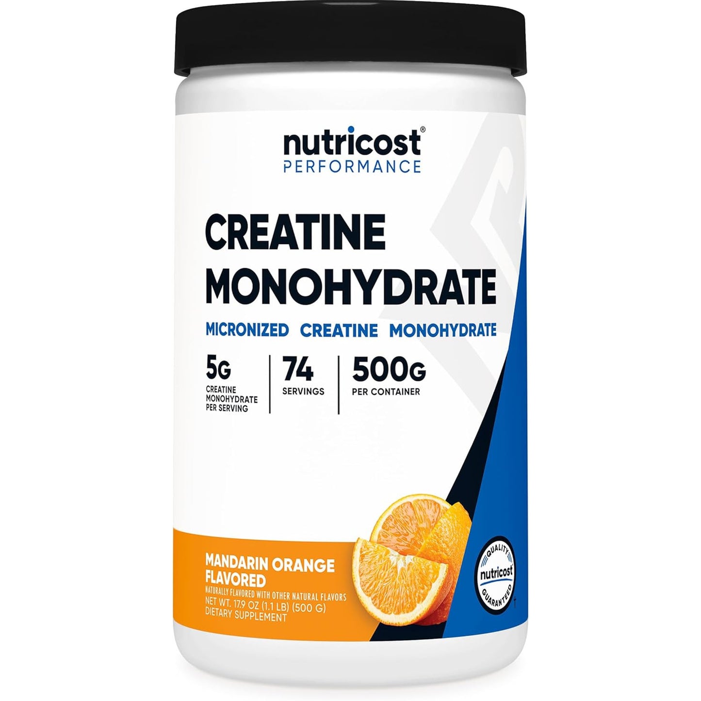 Nutricost Creatine Monohydrate Micronized Powder 500G, 5000mg Per Serv (5g) - 100 Servings, 17.9 Oz