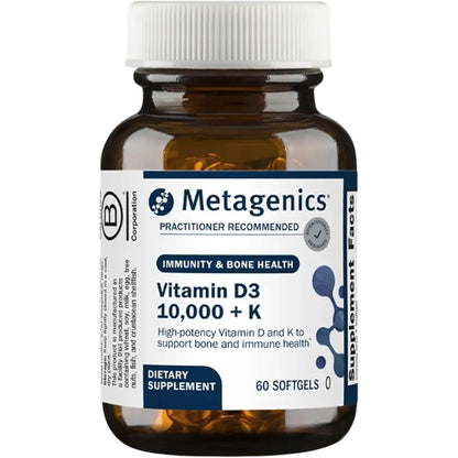 Metagenics Vitamin D3 and K2 10,000 IU MK-7 Softgels