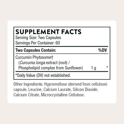 THORNE Curcumin Phytosome 1000 mg Meriva 60-Count
